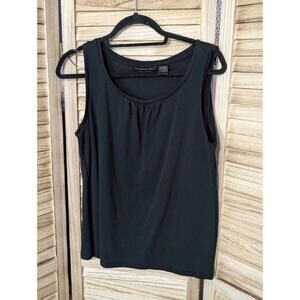 Preswick & Moore Women's Black Sleeveless Stretch Tank Top Shirt Size Small